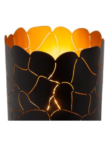 Lucide ALMELO Lampe de table Diam. 15 cm 1xE27 Noir | Deko Light