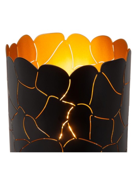 Lucide ALMELO Lampe de table Diam. 15 cm 1xE27 Noir | Deko Light