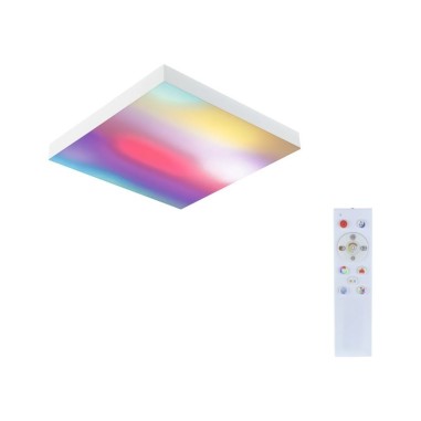 Plafonnier/applique Led  RGB Velora Rainbow 30x30 blanc - Paulmann 