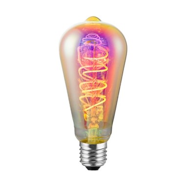 Ampoule Led décorative filament E27 ST64 4 W Rainbow Edison - Sampa Helios 
