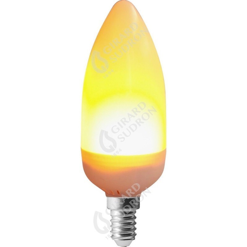 Ampoule LED blanc chaud 3 watts culot E14 - Flamme