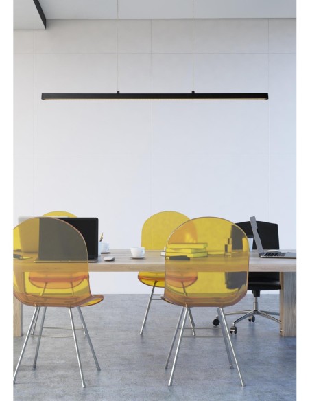 Sigma de Lucide - Suspension Led 2700K dimmable noire  - 2100 lumens