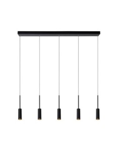 Suspension LED 5x7W 2700K, 500 LM, IP20, 230 V,Noir - Lucide - Tubule