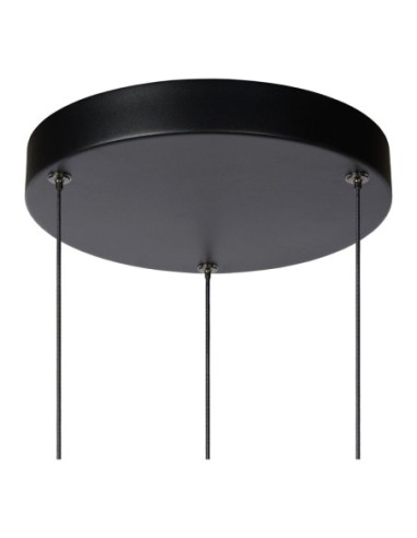 Suspension Led Diam. 28 cm Dimmable 3x4W 2700K Noir - Lucide - Margary