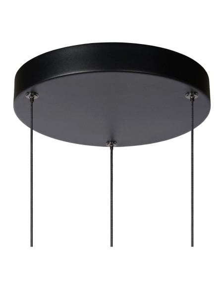 Suspension Led Diam. 28 cm Dimmable 3x4W 2700K Noir - Lucide - Margary
