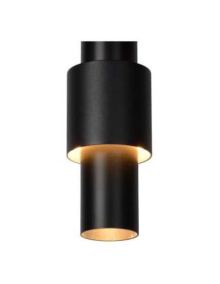 Suspension Led Diam. 28 cm Dimmable 3x4W 2700K Noir - Lucide - Margary
