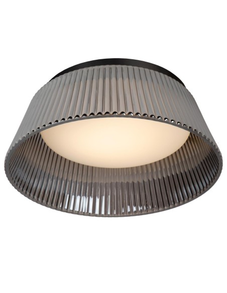 Lucide VIXI Plafonnier Diam. 35 cm LED Dim. 1x17,6W 2900K Fume | Deko Light
