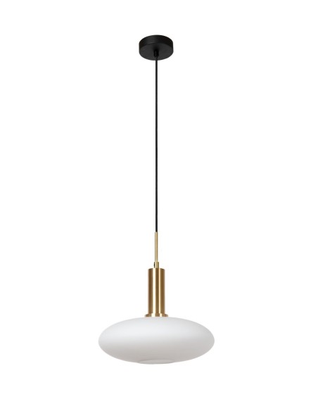 Lucide - Singala - Suspension Led métal or mat verre opalin ronde E27