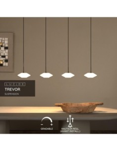 Lucide TREVOR Suspension 4xG9 Opalin | Deko Light 2
