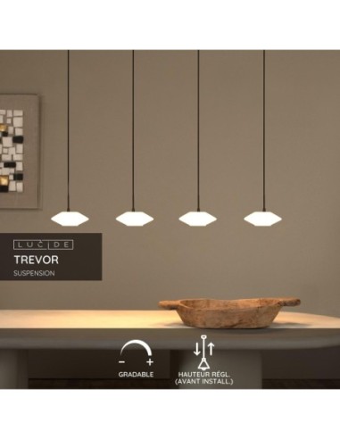 Lucide TREVOR Suspension 4xG9 Opalin | Deko Light