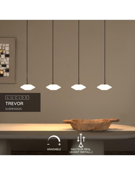 Lucide TREVOR Suspension 4xG9 Opalin | Deko Light