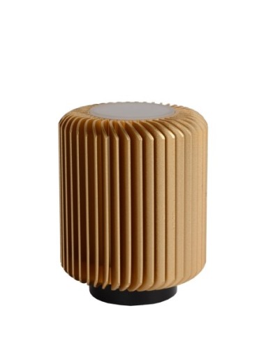 Lucide TURBIN Lampe de table Diam. 10,6 cm LED 1x5W 3000K Or Mat / Laiton | Deko Light