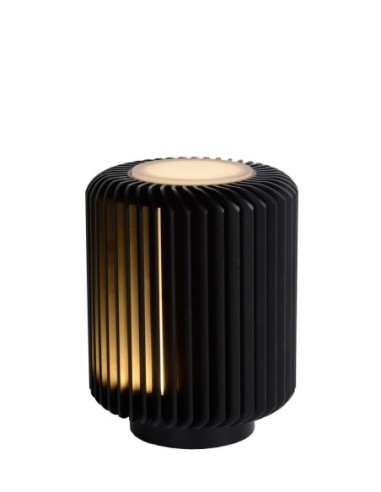 Lucide TURBIN Lampe de table Diam. 10,6 cm LED 1x5W 3000K Noir | Deko Light