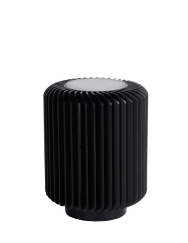 Lucide TURBIN Lampe de table Diam. 10,6 cm LED 1x5W 3000K Noir | Deko Light