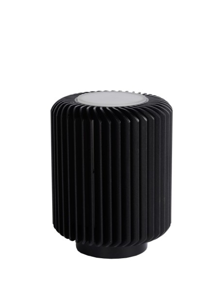 Lucide TURBIN Lampe de table Diam. 10,6 cm LED 1x5W 3000K Noir | Deko Light