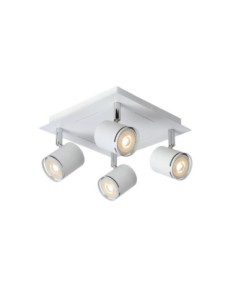 Plafonnier Led dimmable 4xGU10  3000K Blanc - Lucide - Rilou
