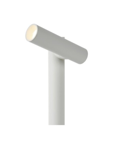 Lucide ANTRIM Lampe de table Rechargeable Int/Ext Batt/Piles LED Dim. 1x2,2W 2700K IP54 Avec station de charge sans fil Blanc |