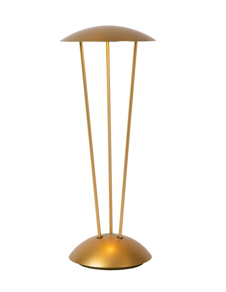 Lampe de table autonome + station de charge Or Mat - Lucide - Renee