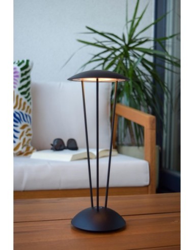 Renee de Lucide - lampe de table rechargeable - éclairage blanc chaud