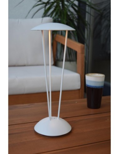 Renee de Lucide - lampe de table rechargeable - éclairage blanc chaud