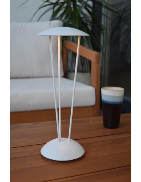 Renee de Lucide - lampe de table rechargeable - éclairage blanc chaud