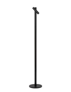 Lucide ANTRIM Lampadaire/lampe de lecture Rechargeable Int/Ext Batt/Piles 1x2,2W 2700K IP54 + station de charge sans fil Noir | 2