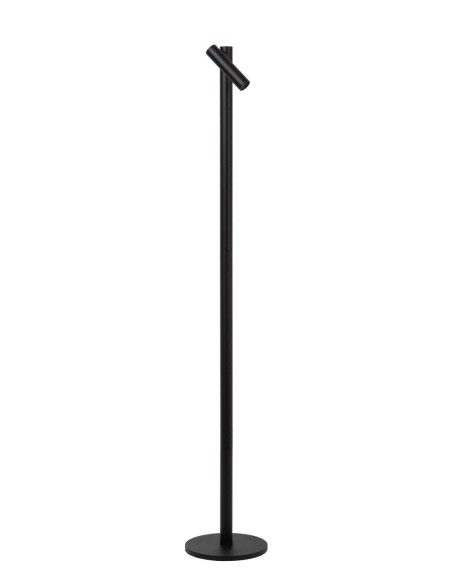 Lucide ANTRIM Lampadaire/lampe de lecture Rechargeable Int/Ext Batt/Piles 1x2,2W 2700K IP54 + station de charge sans fil Noir |