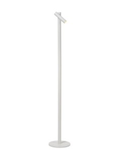 Lucide ANTRIM Lampadaire/lampe de lecture Rechargeable Int/Ext Batt/Piles 1x2,2W 2700K IP54 + station de charge sans fil Blanc |