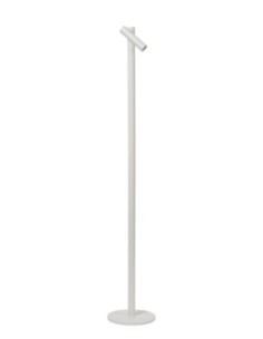 Lucide ANTRIM Lampadaire/lampe de lecture Rechargeable Int/Ext Batt/Piles 1x2,2W 2700K IP54 + station de charge sans fil Blanc | 2