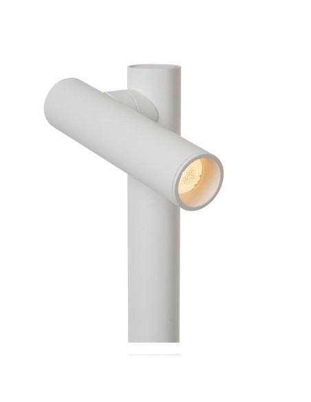 Lucide ANTRIM Lampadaire/lampe de lecture Rechargeable Int/Ext Batt/Piles 1x2,2W 2700K IP54 + station de charge sans fil Blanc |