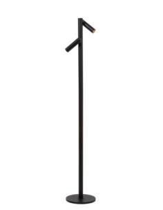 Lampadaire  autonome 2 sources lumineuses noir - Lucide - Antrim