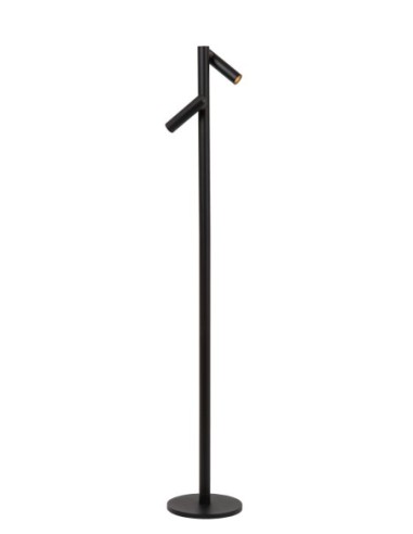 Lampadaire  autonome 2 sources lumineuses noir - Lucide - Antrim