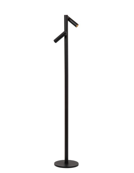 Lampadaire  autonome 2 sources lumineuses noir - Lucide - Antrim