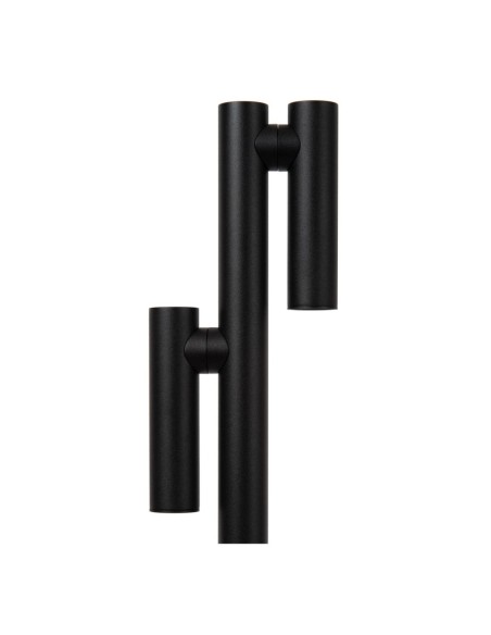 Lucide ANTRIM Lampadaire/lampe de lecture Rechargeable Int/Ext Batt/Piles 2x2,2W 2700K IP54 + station de charge sans fil Noir |