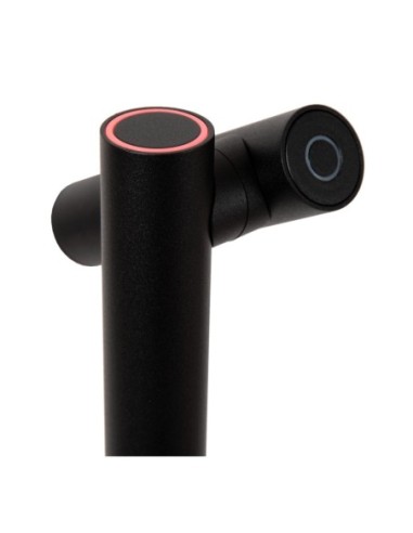 Lucide ANTRIM Lampadaire/lampe de lecture Rechargeable Int/Ext Batt/Piles 2x2,2W 2700K IP54 + station de charge sans fil Noir |