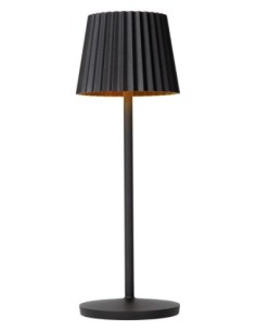 Lampe de table autonome étanche noir Mat - Lucide - Justine
