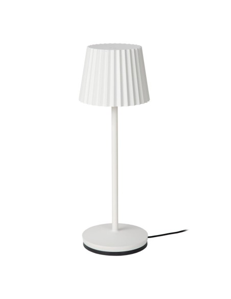 Lucide - Justine - Lampe de table autonome étanche blanc Mat