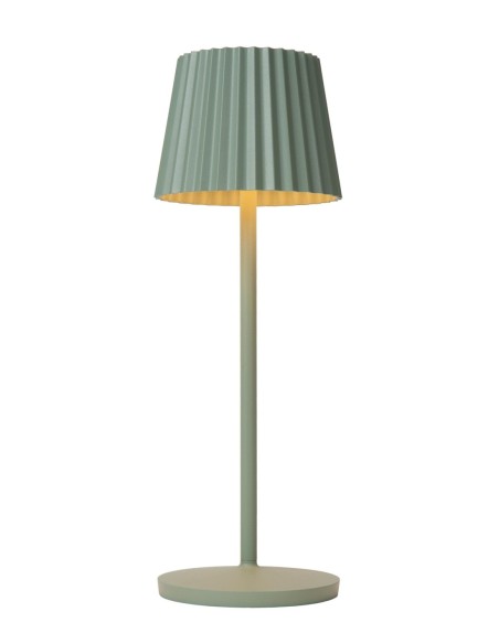 Lampe de table autonome étanche vert nil - Lucide - Justine
