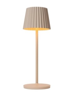Lampe de table autonome étanche crème - Lucide - Justine