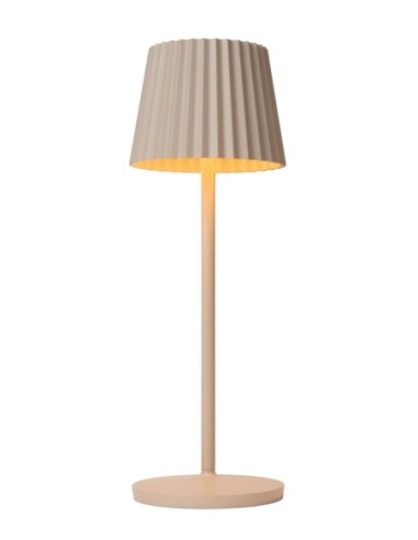 Lampe de table autonome étanche crème - Lucide - Justine