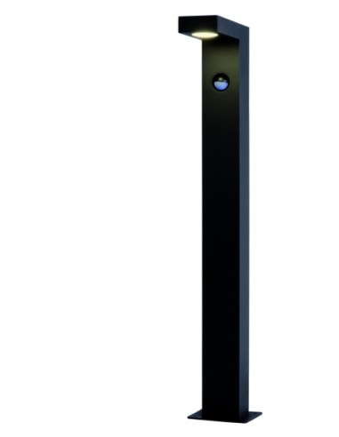 Potelet extérieur, 3000K, 400 lumens, détecteur, IP54 – Lucide - Texas