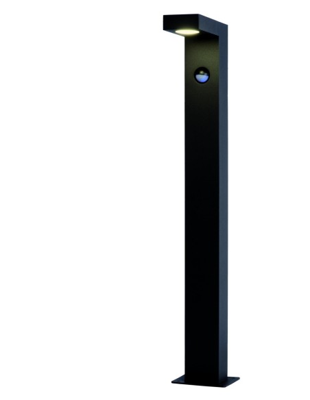 Potelet extérieur, 3000K, 400 lumens, détecteur, IP54 – Lucide - Texas