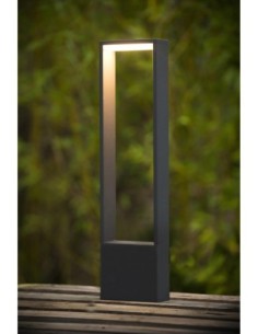 Potelet LED 300lm 3000K IP54 aluminium anthracite - Lucide - Goa 2