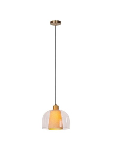 Suspension Diam. 24 cm 1xE27 60W Dimmable Transparent - Lucide - Gunhild