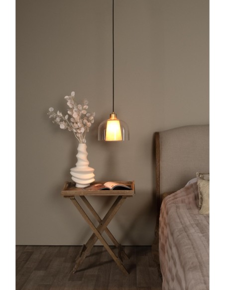 Suspension Diam. 24 cm 1xE27 60W Dimmable Transparent - Lucide - Gunhild