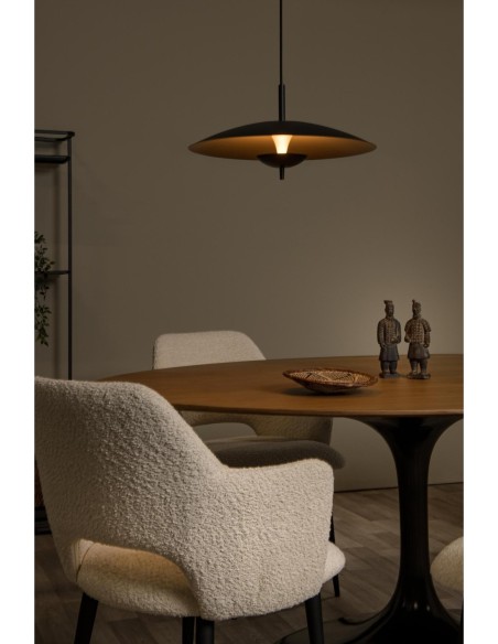 Lucide - Vulcan - Suspension Diam. 47 cm Led Dim.3000K Noir et doré