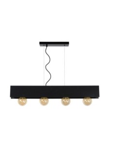 Suspension Dimmable 4xE27 60W Acier Noir - Lucide - Surtus 2