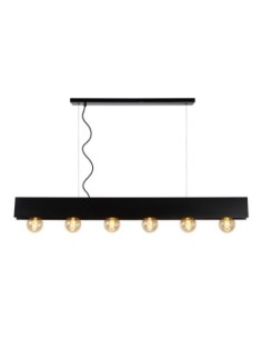 Lucide SURTUS Suspension 6xE27 Noir | Deko Light