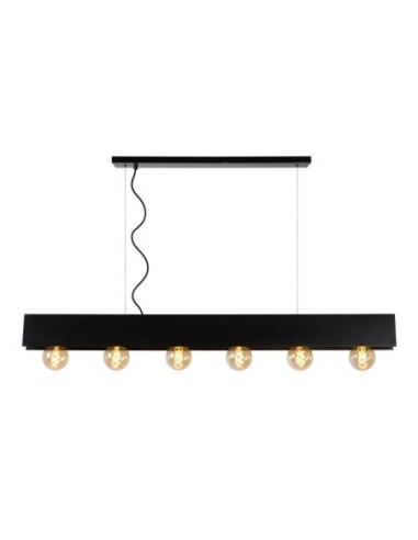 Lucide SURTUS Suspension 6xE27 Noir | Deko Light