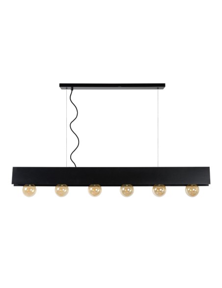 Lucide SURTUS Suspension 6xE27 Noir | Deko Light